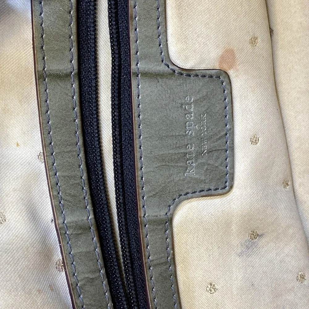 Kate Spade New York‎ Shoulder Bag Womens Green Croc Embossed Patent Chain Tote